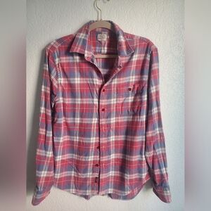 Faherty Men's Plaid Long Sleeve Button Down Shirt Size M